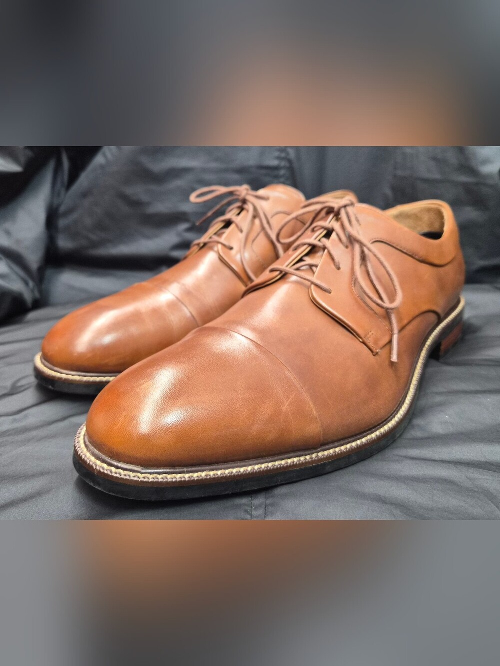 Men's Cole Haan Grand OS Warren Cap Toe Oxford "Brown" (C20153) Sz. 11.5 Wide